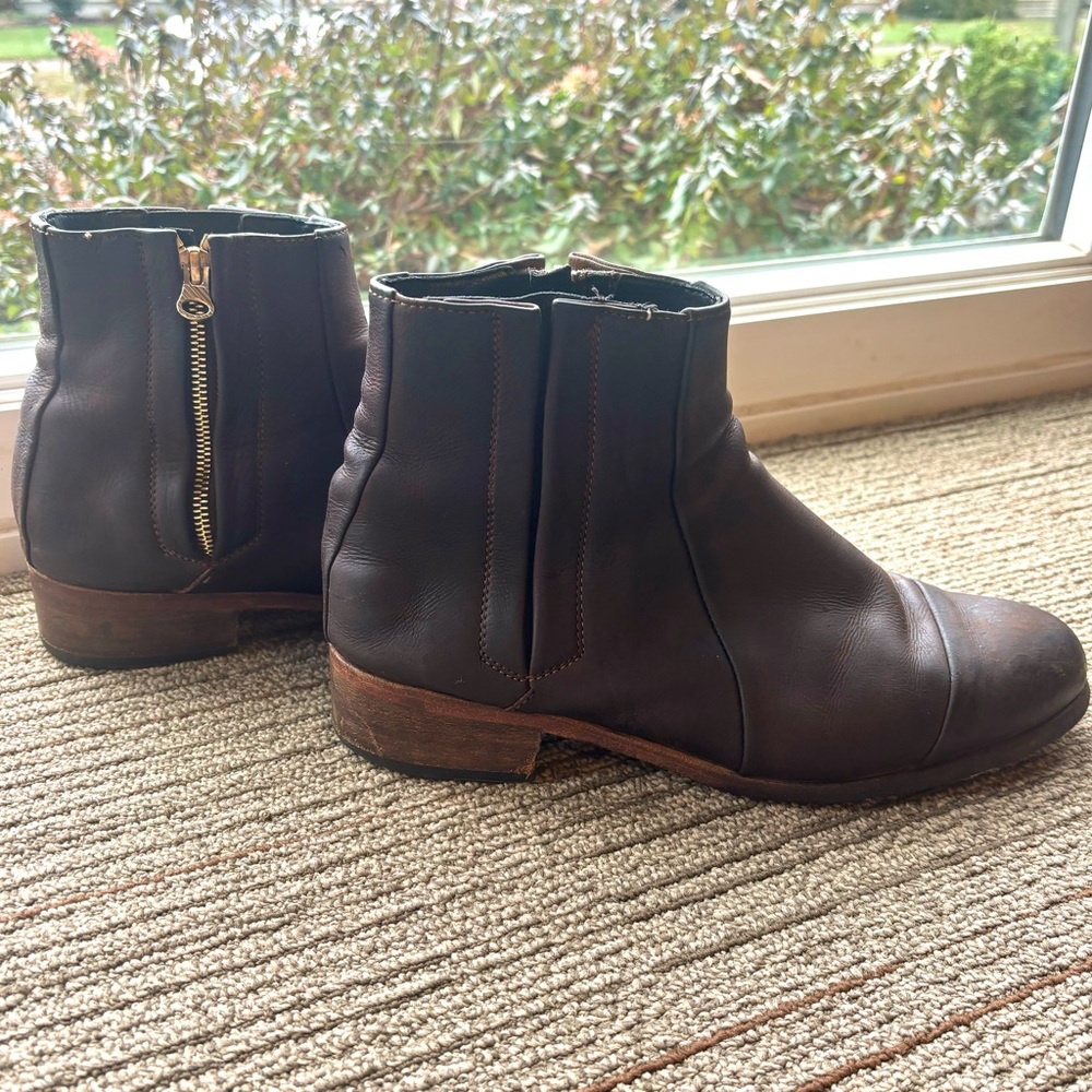 Billy Reid Brown Leather Women’s Boot - Size 10